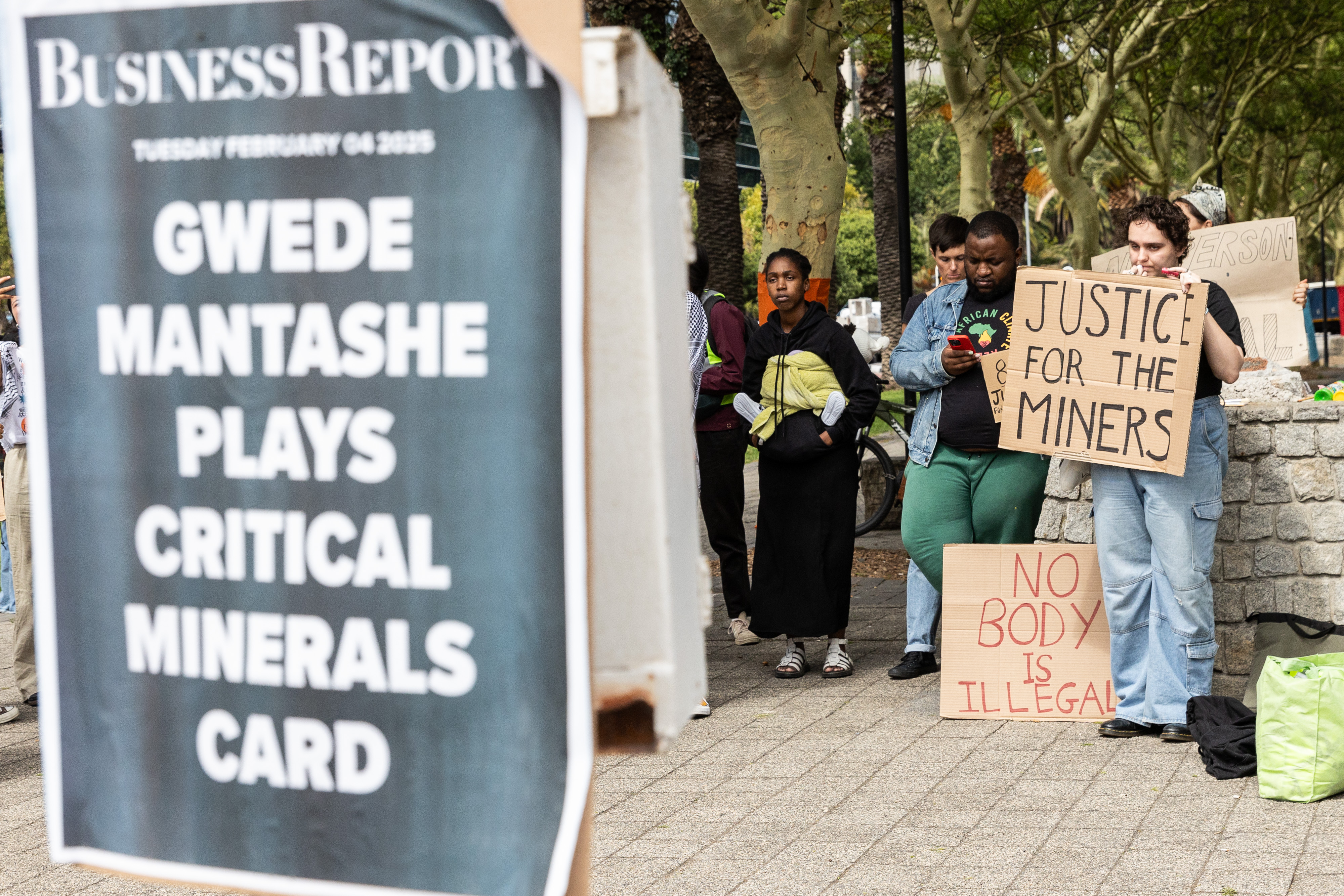 Picket At Mining Indaba Demands Justice For Stilfontein Miners GroundUp picket-at-mining-indaba-demands-justice-for-stilfontein-miners-groundup
